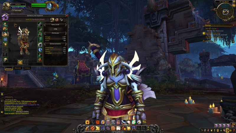 Level 111, might as well keep going.